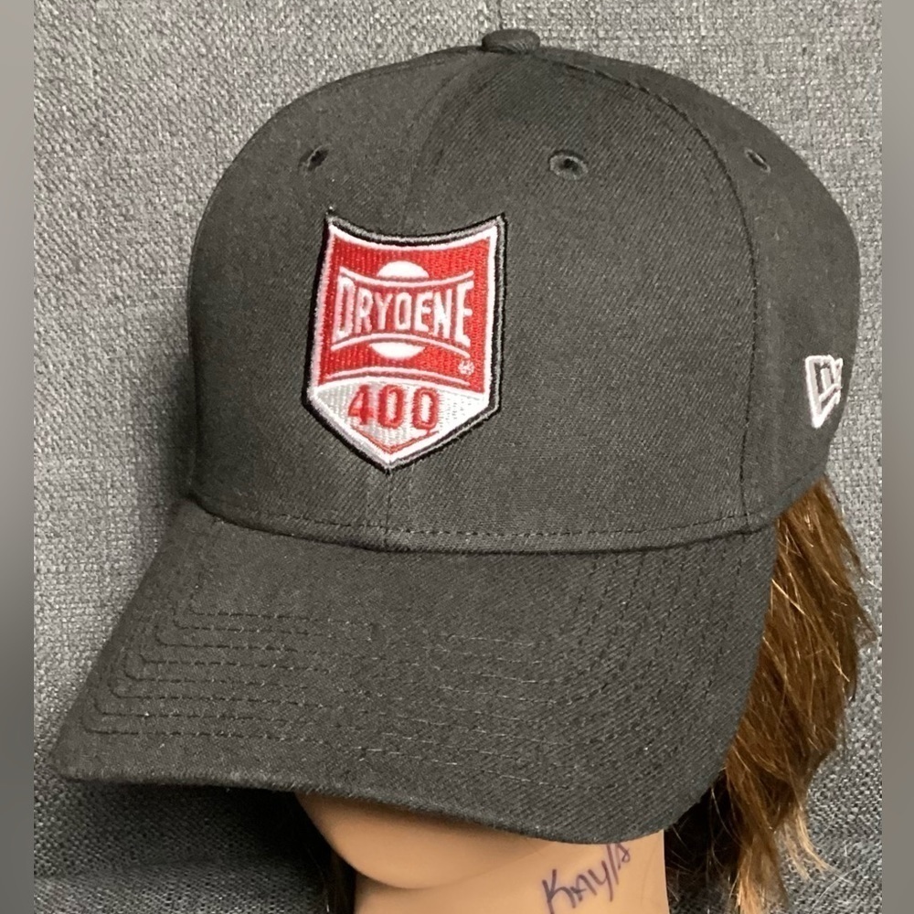 Duramax Drydene 400 W/ Patch New Era Hat Dover Nascar Racing Black Baseball Cap